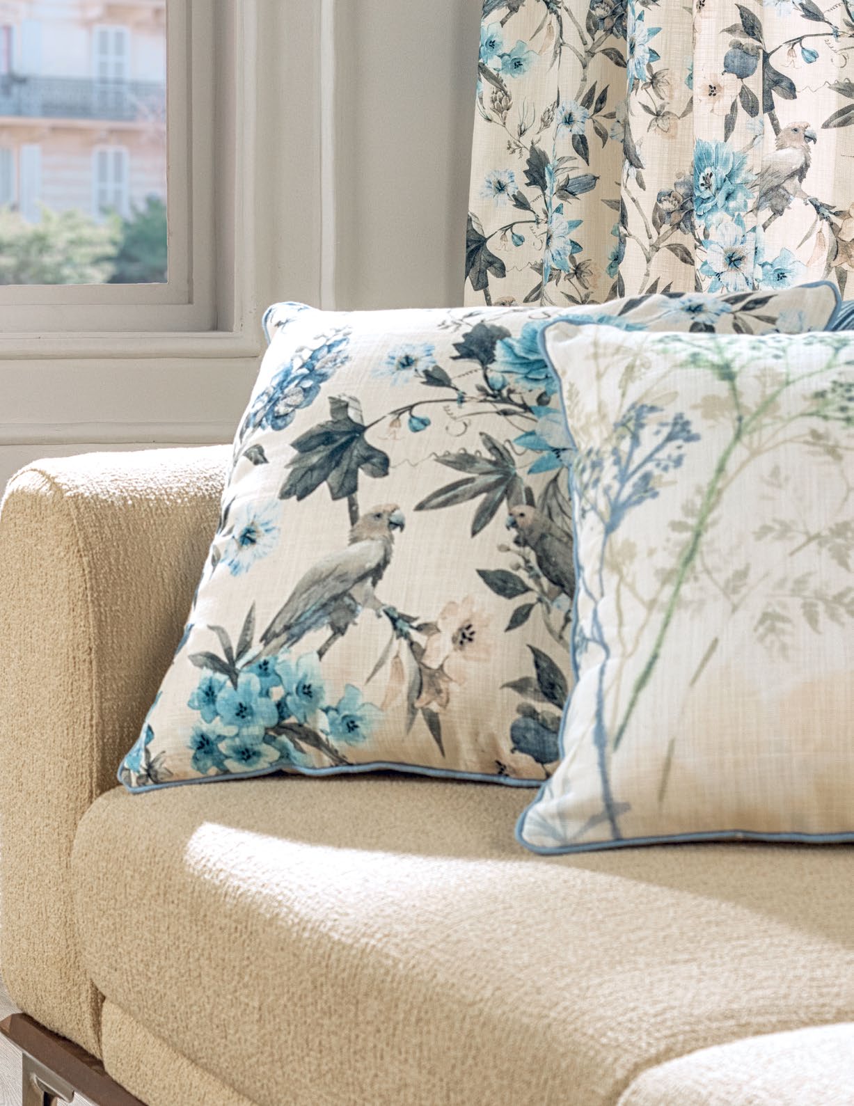 D'Decor Home Fabrics - Brush Strokes - Lagoon 1