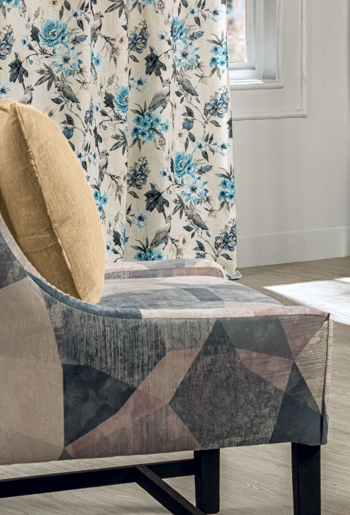 D'Decor Home Fabrics - Brush Strokes - Lagoon 1