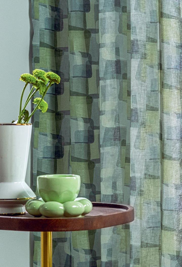 D'Decor Home Fabrics - Brush Strokes - Lagoon